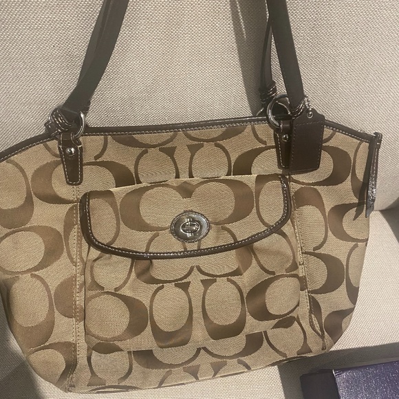 Coach Monogram Tote Bag - Picture 1 of 10